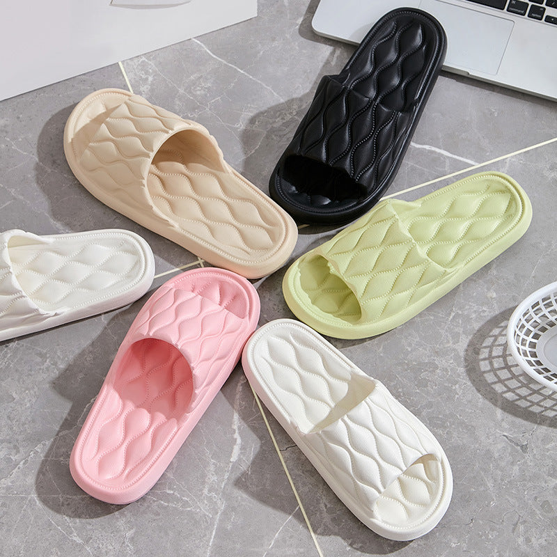 Soft Bottom Slippers For Women Summer Home Indoor Home Non-slip Bathroom Deodorant Slippers